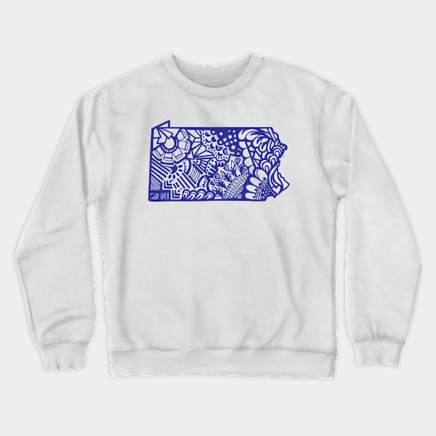 Pennsylvania_Blu Crewneck Sweatshirt by kk3lsyy